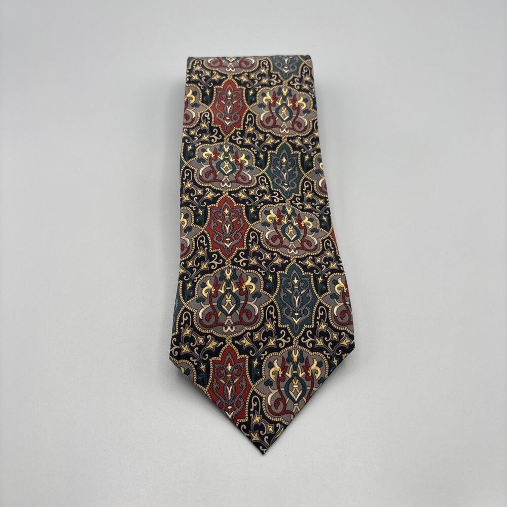 Christian Dior Monsieur Tie Paisley Floral Pattern Made in USA